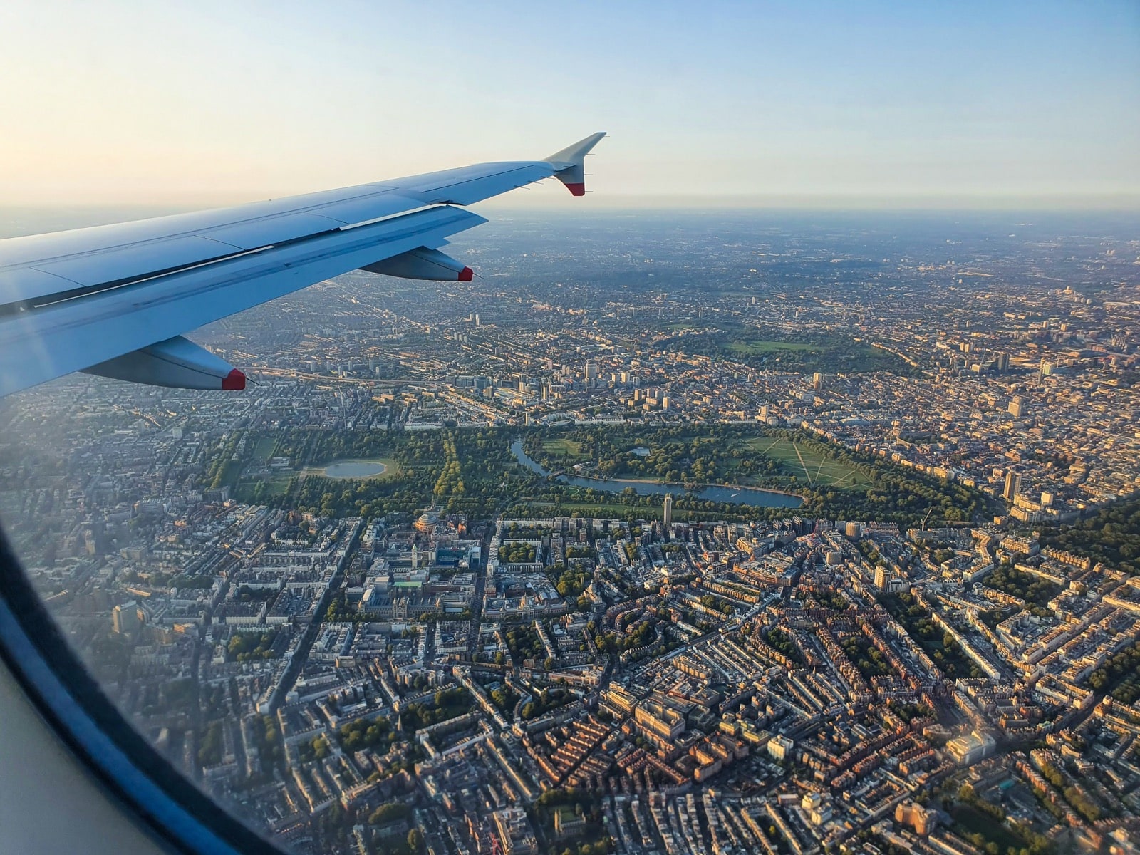 London plane view London plane view